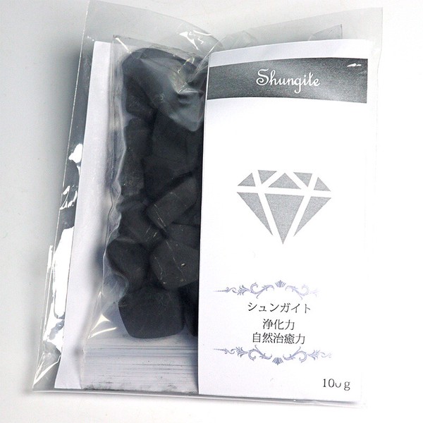 〔D466〕ロシア産 さざれ 100g シュンガイトざれ石 ヒーリング 浄化 【ランダム発送】