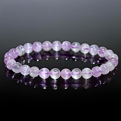 〔K1963〕お買い得 約6mm キャッツアイクンツァイト スポジュメン Kunzite ブレスレット