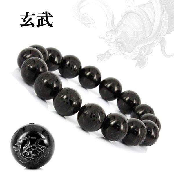 四神獣 オニキス【玄武】ブレスレット14mm〔BI5-104-14G1p〕