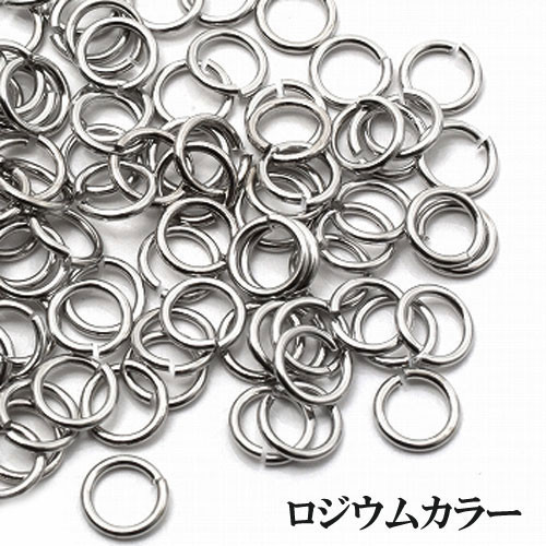 丸カンパーツ 約4mm×0.5mm　10g(ロジウムカラー) 〔G2-70-4m10g〕