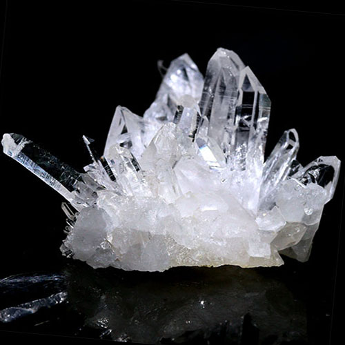 〔D123-24〕極上品 アーカンソー州産 水晶 クラスターARKANSAS CRYSTAL ギャランティーカード付【メール便不可】