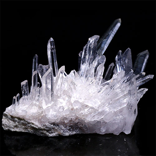 〔D123-32〕極上品 アーカンソー州産 水晶 クラスターARKANSAS CRYSTAL ギャランティーカード付【メール便不可】
