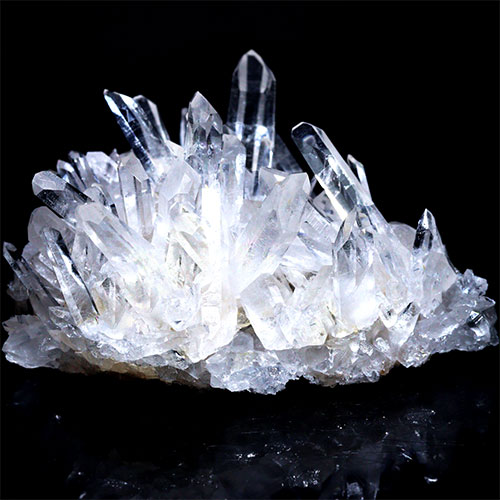〔D123-46〕極上品 アーカンソー州産 水晶 クラスターARKANSAS CRYSTAL ギャランティーカード付【メール便不可】