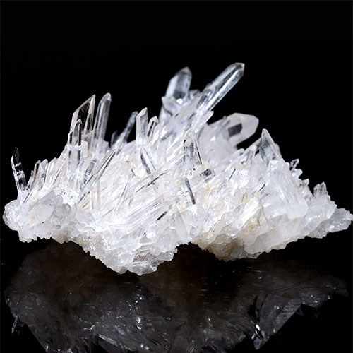 〔D123-47〕極上品 アーカンソー州産 水晶 クラスターARKANSAS CRYSTAL ギャランティーカード付【メール便不可】