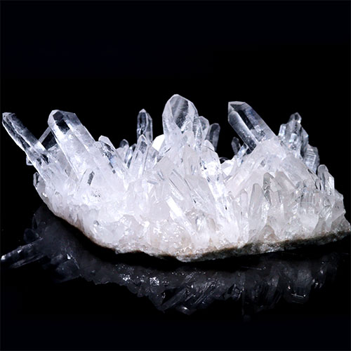 〔D123-51〕極上品 アーカンソー州産 水晶 クラスターARKANSAS CRYSTAL ギャランティーカード付【メール便不可】