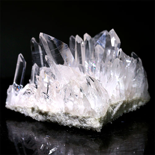 〔D123-53〕極上品 アーカンソー州産 水晶 クラスターARKANSAS CRYSTAL ギャランティーカード付【メール便不可】