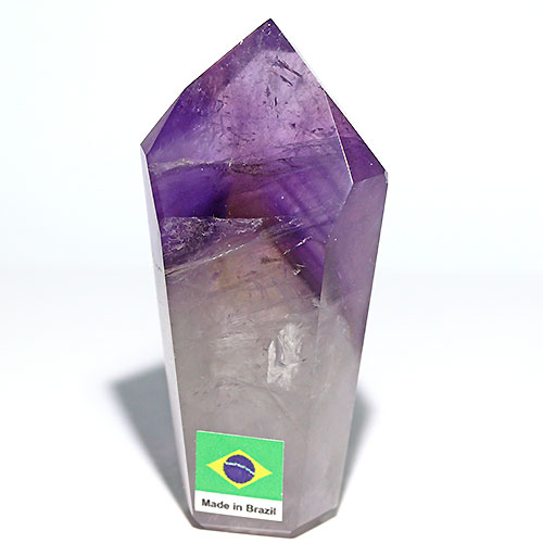 〔D136-10〕ファントムアメジスト  ポイント 置物 amethyst  紫水晶【メール便不可】