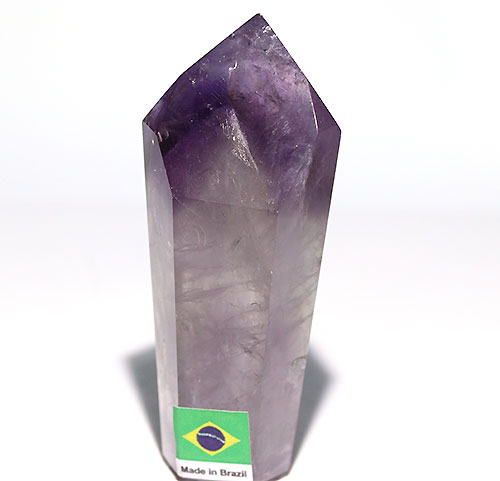 〔D136-2〕ファントムアメジスト ロマネサイト 天使の指紋入り ポイント 置物 amethyst  紫水晶【メール便不可】