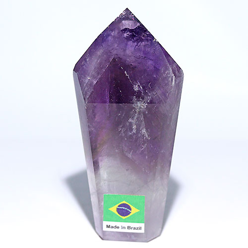 〔D136-3〕ファントムアメジスト ポイント 置物 amethyst  紫水晶【FOREST パワーストーン】【メール便不可】