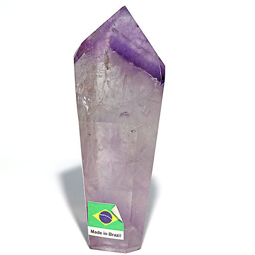 〔D136-6〕ファントムアメジスト ロマネサイト 天使の指紋入り ポイント 置物 amethyst  紫水【メール便不可】