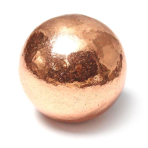 〔D339〕アメリカ産 コッパー 銅 丸玉 スフィア pure copper sphere【メール便不可】