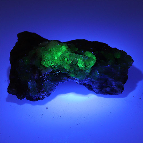 〔D356-13〕希少 メキシコ産 蛍光 ハイアライトオパール 玉滴石 Hyalite Opal 結晶 原石1個売り【メール便不可】