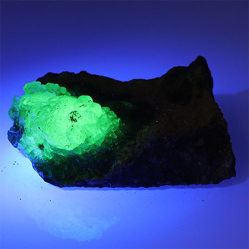 〔D356-4〕希少 メキシコ産 蛍光 ハイアライトオパール 玉滴石 Hyalite Opal 結晶 原石1個売り【メール便不可】