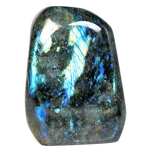 〔D359-12〕Labradorite マダガスカル産 ラブラドライト 置物 研磨石【メール便不可】