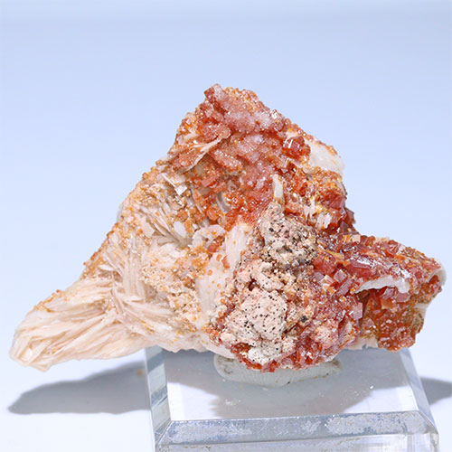 〔D361-22〕バナジナイト(褐鉛鉱) モロッコ産 Vanadinite 1個 鉱物原石【メール便不可】