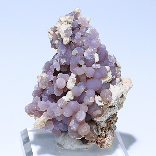 〔D364-43〕インドネシア産 グレープアゲート 標本 鉱物 原石 Grape agate 【FOREST 天然石 パワーストーン】