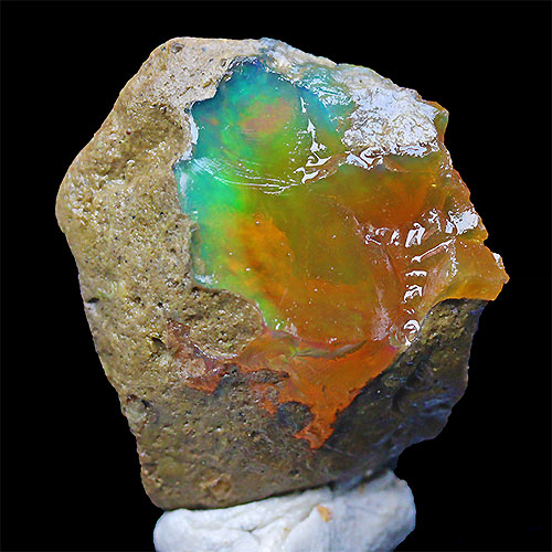 〔D384-31〕エチオピアンオパール Ethiopian Opal 原石 結晶 原石【メール便不可】