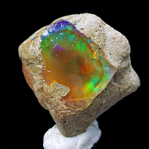 〔D384-36〕エチオピアンオパール Ethiopian Opal 原石 結晶 原石【メール便不可】