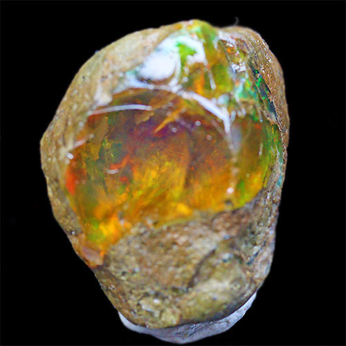 〔D384-43〕エチオピアンオパール Ethiopian Opal 原石 結晶 原石【メール便不可】