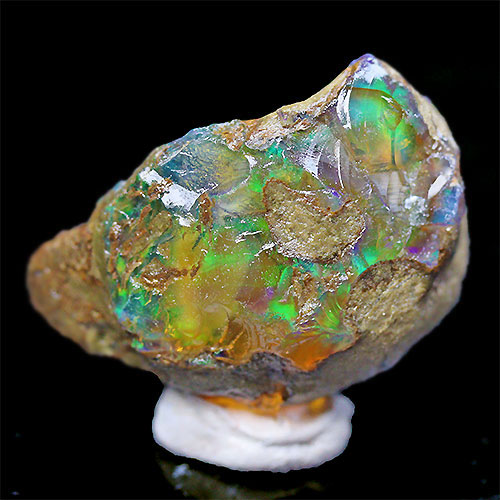 〔D384-46〕エチオピアンオパール Ethiopian Opal 原石 結晶 原石【メール便不可】