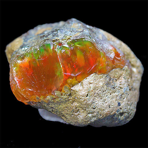 〔D384-48〕エチオピアンオパール Ethiopian Opal 原石 結晶 原石【メール便不可】