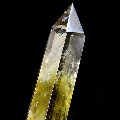 〔D414-7〕スモーキーシトリンファントム ポイント Citrine 黄水晶 置物 風水【メール便不可】