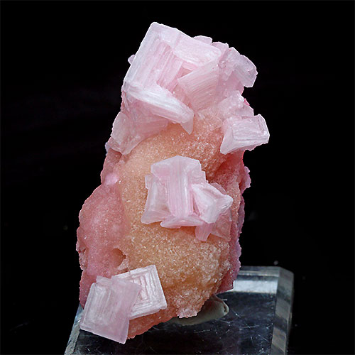 〔D427-17〕濃いピンク ピンクハーライトカリフォルニア産  Pink Halite 岩塩 塩の花 浄化 鉱物 原石 標本