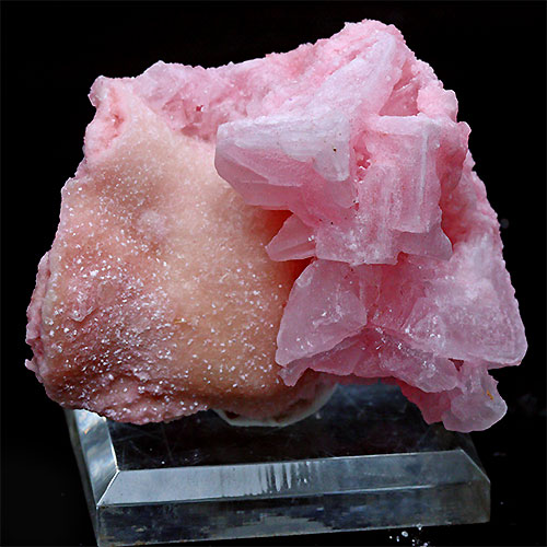 〔D427-27〕濃いピンク ピンクハーライトカリフォルニア産  Pink Halite 岩塩 塩の花 浄化 鉱物 原石 標本