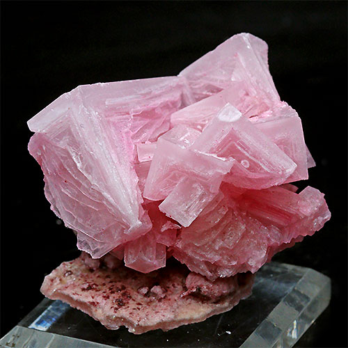 〔D427-28〕濃いピンク ピンクハーライトカリフォルニア産  Pink Halite 岩塩 塩の花 浄化 鉱物 原石 標本