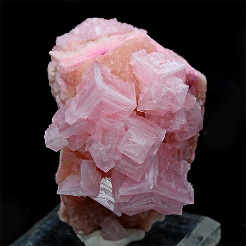 〔D427-29〕濃いピンク ピンクハーライトカリフォルニア産  Pink Halite 岩塩 塩の花 浄化 鉱物 原石 標本