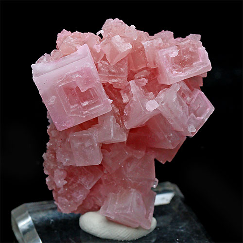 〔D427-35〕濃いピンク ピンクハーライトカリフォルニア産  Pink Halite 岩塩 塩の花 浄化 鉱物 原石 標本