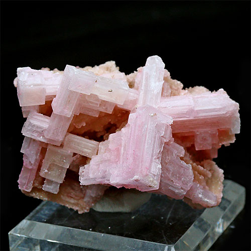 〔D427-7〕濃いピンク ピンクハーライトカリフォルニア産  Pink Halite 岩塩 塩の花 浄化 鉱物 原石 標本