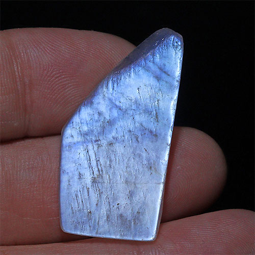 〔D443-17〕幻想シラー ブルームーンストーン 原石 スライス 素材 Blue moonstone
