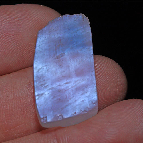 〔D443-19〕幻想シラー ブルームーンストーン 原石 スライス 素材 Blue moonstone