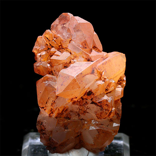 〔D452-16〕コリント産 タンジェリンクォーツ クラスター マンダリンクォーツ Tanjerine Quartz 蜜柑水晶【メール便不可】