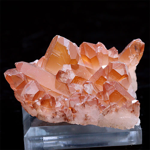 〔D452-31〕コリント産 タンジェリンクォーツ クラスター マンダリンクォーツ Tanjerine Quartz 蜜柑水晶【メール便不可】