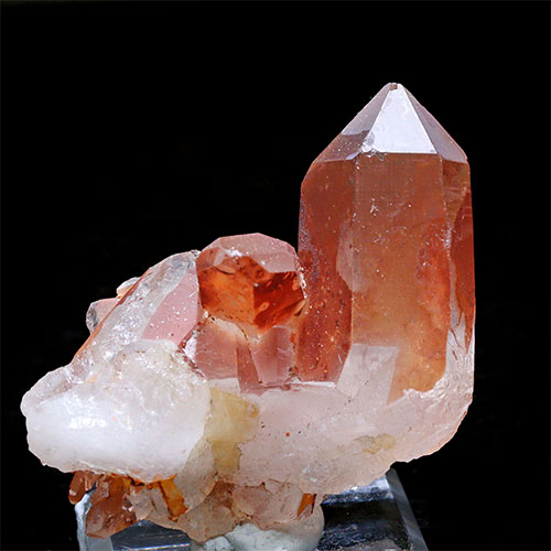 〔D452-4〕コリント産 タンジェリンクォーツ クラスター マンダリンクォーツ Tanjerine Quartz 蜜柑水晶【メール便不可】