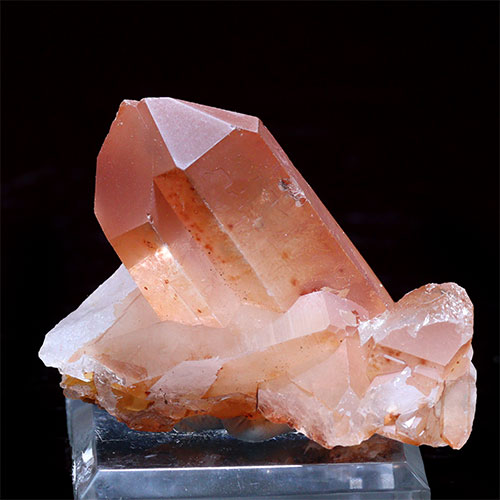 〔D452-7〕コリント産 タンジェリンクォーツ クラスター マンダリンクォーツ Tanjerine Quartz 蜜柑水晶【メール便不可】
