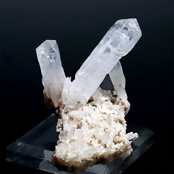 〔D469-2〕希少 ベラクルスクォーツ Veracruz Quartz 水晶 クラスター メキシコ ベラクルス州 鉱物原石【メール便不可】