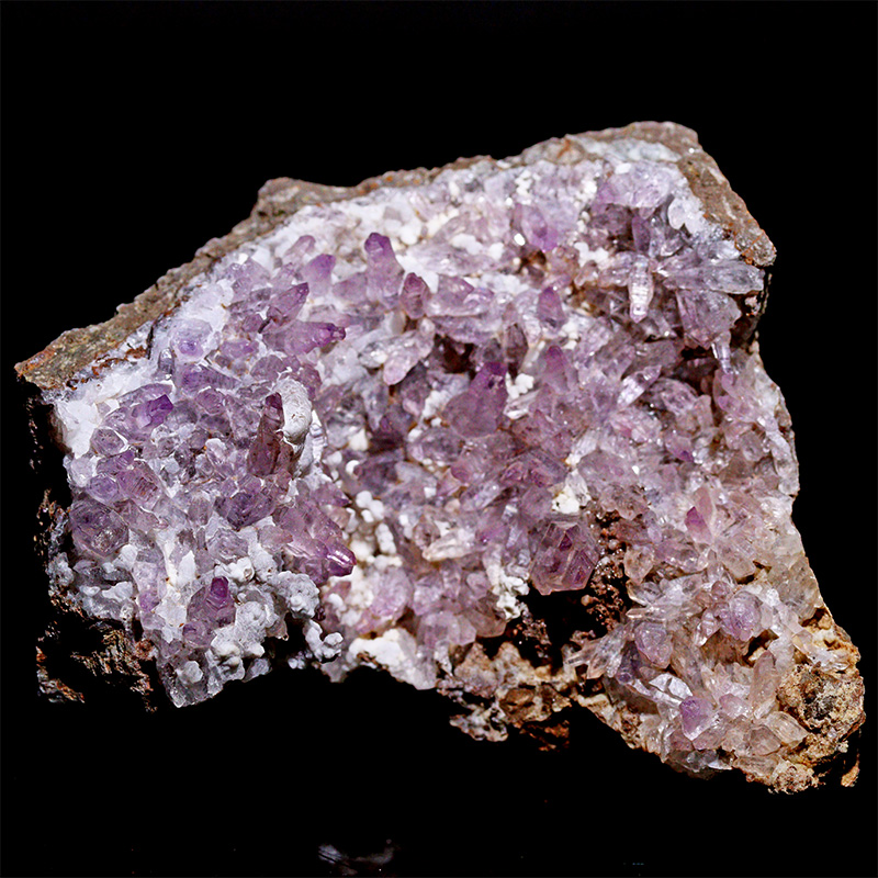 〔D482-18〕ベラクルスアメジスト Veracruz Amethyst クラスター メキシコ産 鉱物原石【メール便不可】