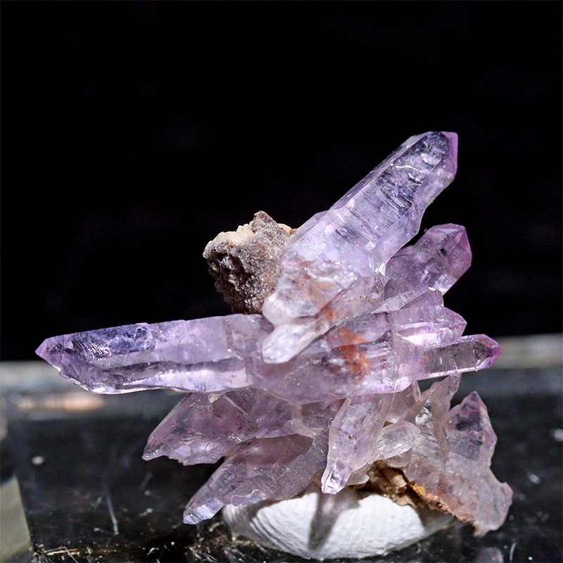 〔D482-7〕ベラクルスアメジスト Veracruz Amethyst クラスター メキシコ産 鉱物原石【メール便不可】