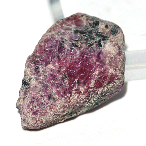 〔D485-33〕マダガスカル産 ルビー スライス Ruby 紅玉 原石 結晶