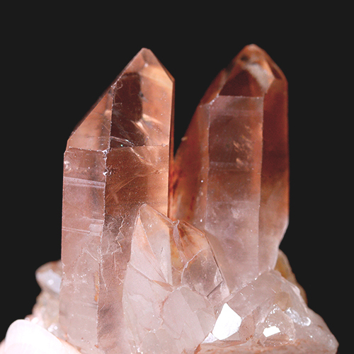 〔D497-14〕コリント産 タンジェリンクォーツ クラスター マンダリンクォーツ Tanjerine Quartz 蜜柑水晶【メール便不可】