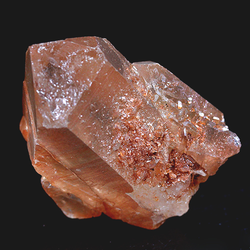 〔D497-2〕コリント産 タンジェリンクォーツ クラスター マンダリンクォーツ Tanjerine Quartz 蜜柑水晶【メール便不可】