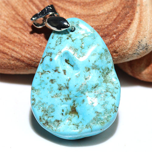 〔J374-27〕アリゾナ キングマンターコイズ ペンダント Kingman turquoise