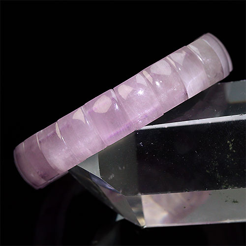 〔K1677-1〕お買い得 クンツァイト ブレスレット バングル Kunzite リチア輝石