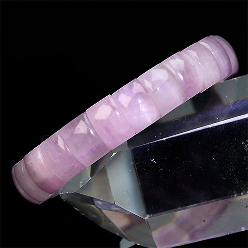 〔K1677-2〕お買い得 クンツァイト ブレスレット バングル Kunzite リチア輝石