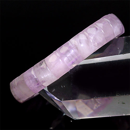 〔K1677-3〕お買い得 クンツァイト ブレスレット バングル Kunzite リチア輝石