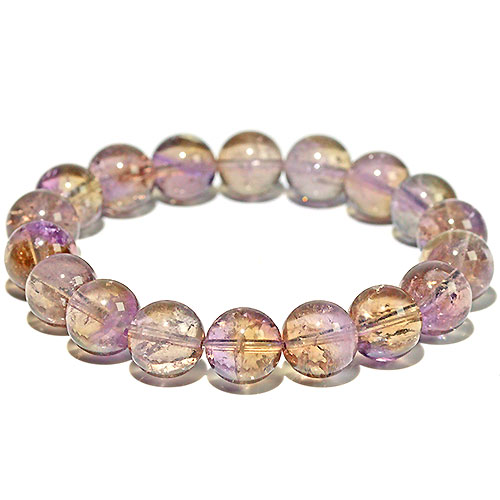 〔K1693-21〕約11mm ボリビア産 アメトリン Ametrine ブレスレット【FOREST 天然石 パワーストーン】