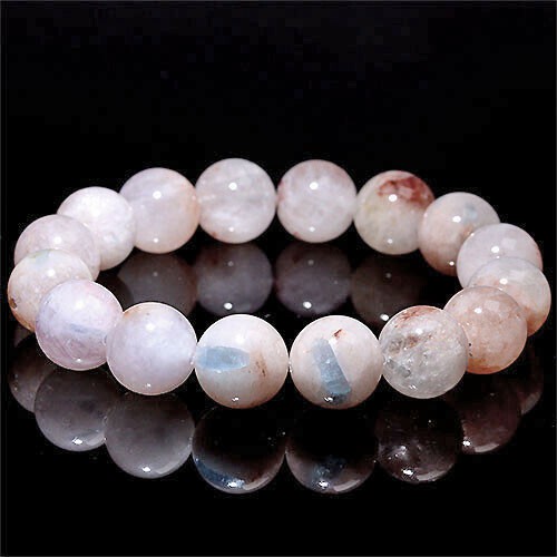 〔K1848-10m〕10mmピンクカラーのアイランドアクアマリンisland Aquamarine ブレスレット